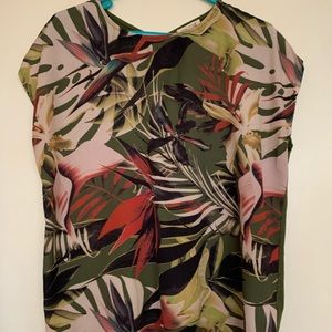 With love ladies floral knit top size M